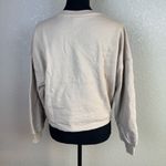 Disney Mickey Mouse Crewneck Crop Sweatshirt Pink Graphic Comfy Pullover Photo 1