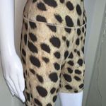 We Wore What  Leopard Biker Short in Tan Photo 0