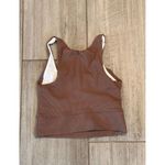 Year of Ours Ribbed Sports Bra Womens Brown Dark Oak Size Small Photo 4