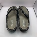 Alegria  silver Black CAR  532  Thong Slip On Adjustable sandals Size40 US9.5 F16 Photo 3