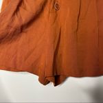 ZARA High Waist Pleated Shorts Burnt Orange Size XS Photo 4