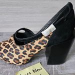 LuLaRoe Leopard Animal Print Block Heel Sandals Adjustable Strap Womens Size 7.5 Photo 3