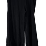 Oh My Gauze Black 100% Cotton Wide Leg Pull On Pants Lagenlook Womens 3 US XXL Photo 0