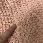 I Love Mr. Mittens Cotton Waffle Knit Oversized Sweater in Pink Size XS/Small Photo 10