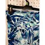 Pretty Young Thing Maxi Pants Blue Tropical Leaf Print Elastic Waist L Size L Photo 3