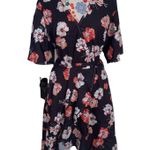 NWT Floral Wide Sleeve Tie Dress Multi Size 18 Photo 0