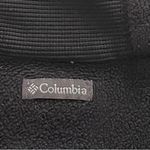 Columbia black fleece 1/4 zip closure logo on the back sweatshirt, size M top Photo 7
