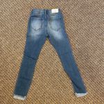 Cello  Mid Rise Destroy Crop w Racer Stripes Photo 1