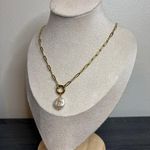 Handmade Gold Pearl Necklace | 20 Inches | Waterproof & Tarnish Resistant Photo 2
