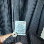 Xirena Dress Lennox Black Gauze Button Front Short Sleeve Tiered Midi Dress Sz M Size M Photo 9