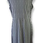 Michael Kors 𝅺MICHAEL Large black white Faux Wrap Tulip Dress Logo O-Ring… Photo 1