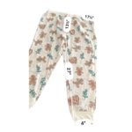 secret treasures  LIGHT WEIGHT FLANNEL JOGGER PANTS IVORY GINGERBREAD CHRISTMAS P Photo 5