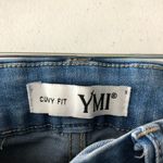 Ymi Womens Jeans Curvy Fit High Rise Skinny Medium Wash Distressed Stretch 1/25 Photo 2