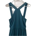 Lulus Air of Romance Forest Green Halter Gown Maxi Dress Size LARGE Photo 5