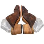 Freebird Caprice Brown Leather Buckle Mules Clogs Size 9 Photo 9