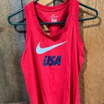 Nike  Red Tank Top with USA Logo Photo 0