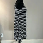 Emma & Michele Black White Crochet Lined Summer Lightweight Knee Casual Dress Halter Top Medium Photo 1