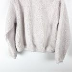 Athleta  Cream Cloud Fleece Quarter Zip Long Sleeves Pockets Sweatshirt Size XS Photo 4