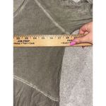 POL  Mineral Wash Rib Textured‎ Long Sleeve Top small Moss Boho Festival Photo 4