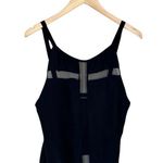 Reformation Silk Cami Tank Top Black Satin Sheer Cutout Detail Sleeveless XS EUC Photo 6