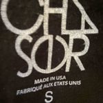 Chaser  novelty star print black w/silver size small sweatshirt. Photo 3