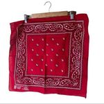 Color fast red Bandana vintage paisley Red Photo 0