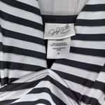 Jaclyn Smith  Collection Black and White  Striped One Piece Swimsuit Photo 3