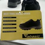 Jabasic Shoes Womens 7‎ Black Breathable Mesh Hiking Trail Outdoors Sneakers NEW Photo 8