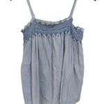Rebecca Taylor Baby Blue Smocked Tank Top Size 8 Photo 0