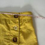 Urban Outfitters  womens Set skirt and crop top Size XS Yellow‎ Button Linen Photo 8