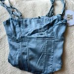 Princess Polly NWT ZORA SATIN CORSET TOP BLUE Photo 1