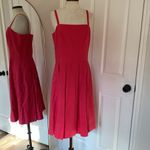 Talbots hot pink dress and jacket set fit and flare Photo 10