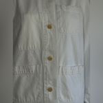 J.Crew  100%Cotton Cream Denim Jacket Size Medium Photo 8