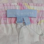 Hill House The Paz Skirt Mini Candy Kaleidoscope Pink Linen Ruffle L New Photo 5