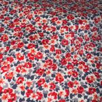 Garnet Hill Red and White Floral Bermudas Photo 3