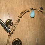 NWT Lucky Brand Coastal Surf‎ Shell Pearl Turquoise Adjustable Necklace Charms Photo 4