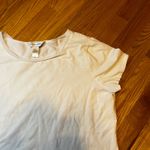 Christopher & Banks Basic Whote Floral Lace Trim T Shirt Top Womens Size L Photo 5