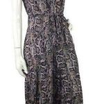 ALLSAINTS  Tate Misra Snake Print Maxi Dress Asymmetric Photo 0