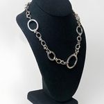 MICHAEL DAWKINS Sterling Silver Caviar Starry Night Link Toggle Necklace 18” Photo 2