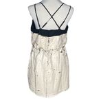 Adelyn Rae  Leila Reversible Sequin Strappy Back Dress Cream Gold Black Medium Photo 2