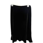 Chico's  Vintage Black Ruffled Slip Knee Length Skirt Size 2 (Large) Whimsigoth Photo 3