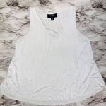 Day Trip | Raw Edge V-Neck Tank Top | White | Women's | M Photo 0