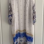 New Boho Western Sheer Kimono Maxi Duster Jacket Cardigan White Blue One Size Size undefined Photo 0