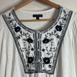 Lane Bryant Peasant Floral embroidered Bib Balloon Sleeve Tunic Boho size 14/16 Photo 2