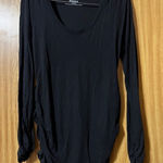 Motherhood Maternity Motherhood Black Long Sleeve Top NEW Photo 0