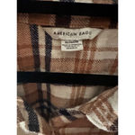 American Eagle Womens Flannel Plaid Long Sleeve Button Shirt Dress Photo 9