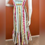 J.Crew  Tiered midi dress in seersucker ribbons Summer Fun Rainbow Stripe 0. E10 Photo 13
