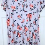 Knox Rose Short Sleeve Floral Maxi Dress in Lilac Photo 6