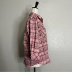 Woolrich  Pink Plaid Geranium 3/4 Sleeves Button Down Shirt, Size MP Photo 6