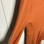 Urban Outfitters NWT Lettuce Edge Ribbed Pumpkin Tie Romper Women's Size Medium Photo 5